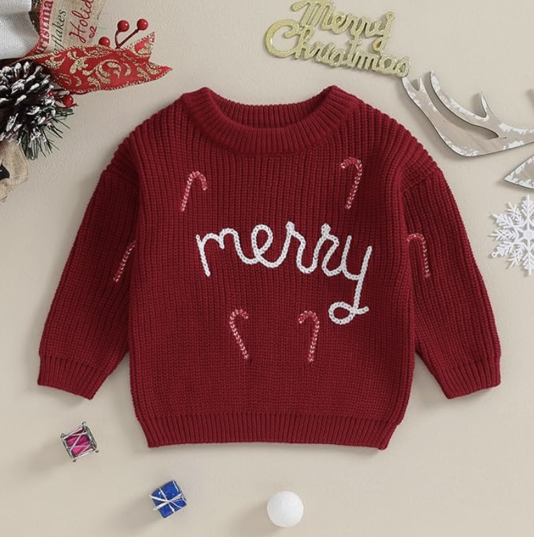 Infant Baby Boys Girls Merry Christmas Winter Santa Jumper
