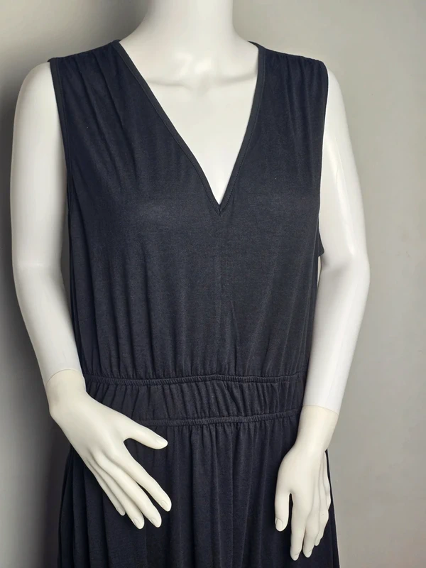 Women Summer Dress V Neck Sleeveless UK