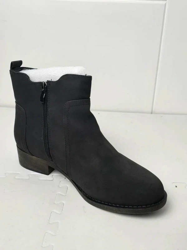 Womens Ankle Boots Ladies Wide Width Zip