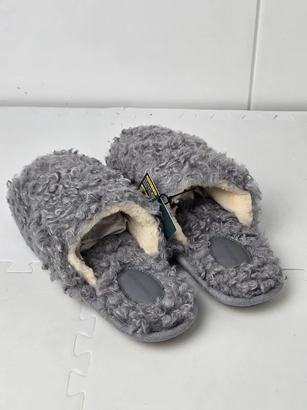 Womens Slippers Curly Faux Wool