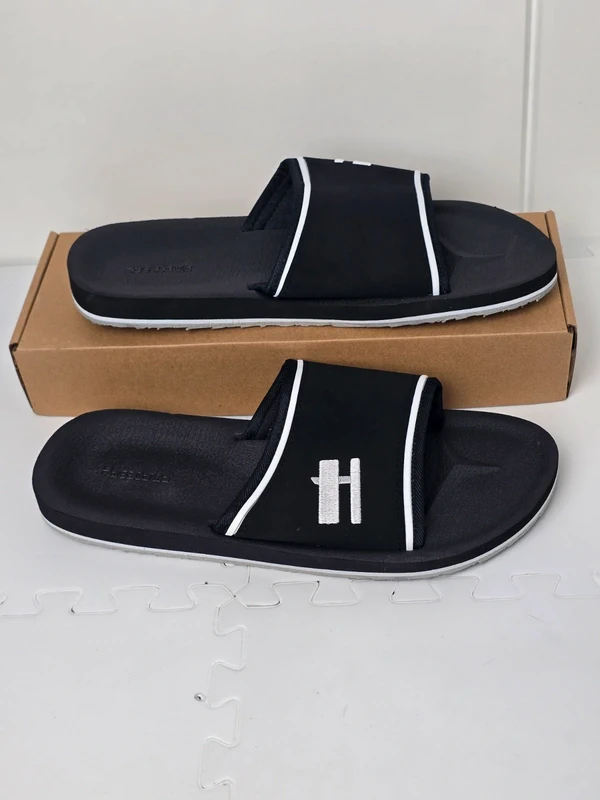 Harssidanzar Mens Sandals Slide Open Toe Lightweight with Arch Support