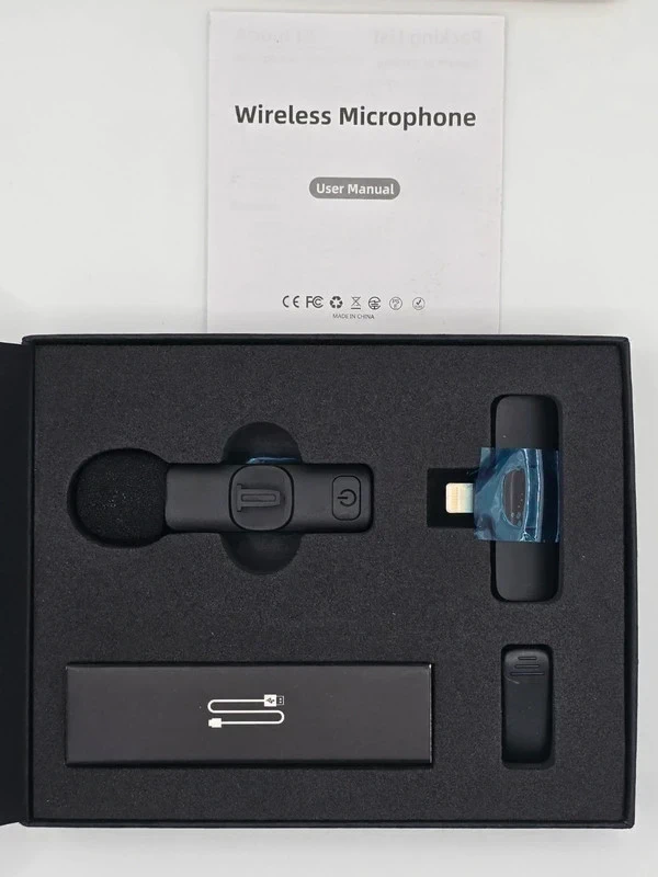 iPhone iPad Professional Wireless Lavalier Microphone