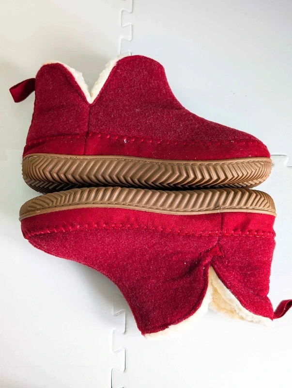 Zizor Women's Moccasin Bootie Slippers | Outdoor Indoor Rubber Sole