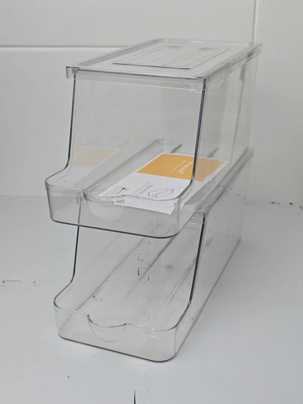 2 Packs Strong Soda Can Organizer Dispenser for Refrigerator with Lids