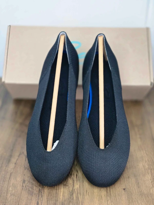 Black Bacia Women's Flat Shoes Washable | Ballet Round Shoes