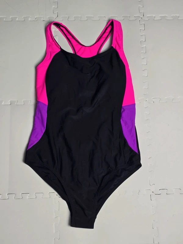 M | Womens Swimming Costume Colourblock Splice Swimsuits