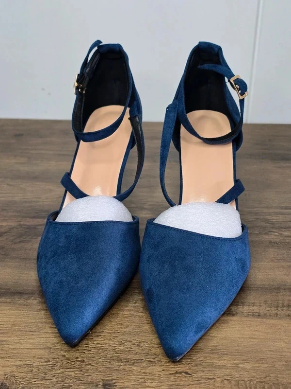 Ladies Court Pointed Toe Heels Shoes | Ankle Strap Pumps