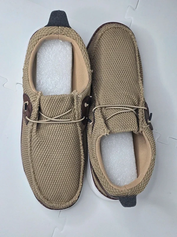 Brown Men Loafers Slip On Shoes Mesh | Walking Casual Sneakers