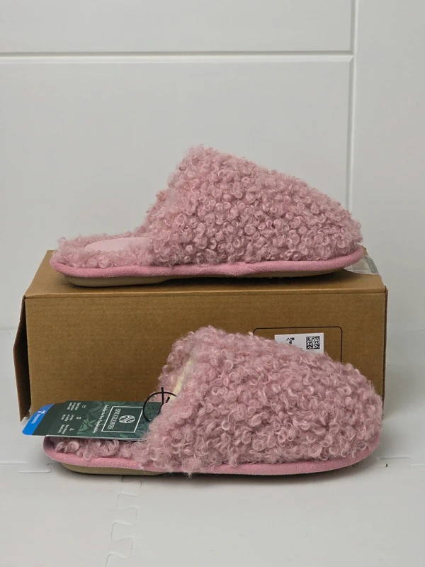 Pink Ladies Scuff Comfortable Snug Leaves Slippers
