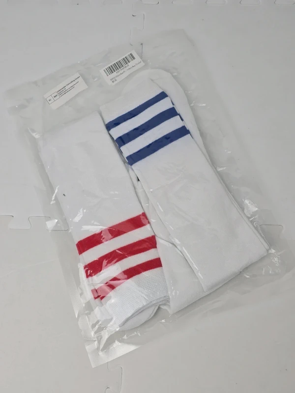 2 Sets of Socks | 3 Pairs Each | Cotton Striped Knee Length Socks